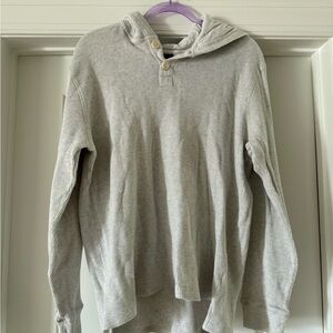 J. Crew Gray Hooded Sweater